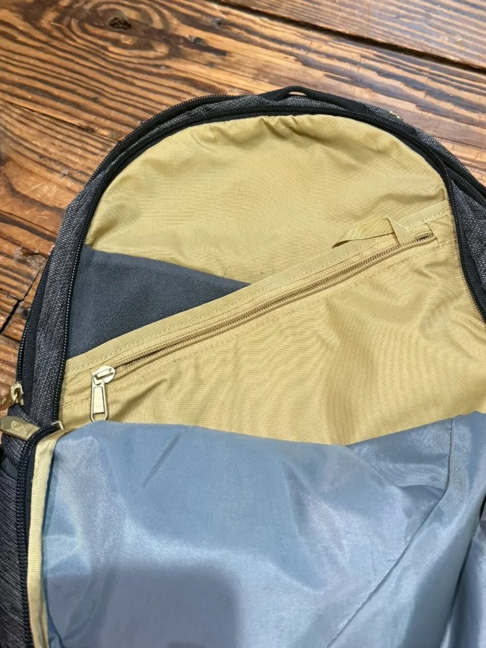 North Face Isabella Backpack Womens Gray Black Rose Gold Laptop School Travel